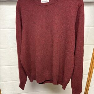 Williams Men’s 100% cashmere sweater red large